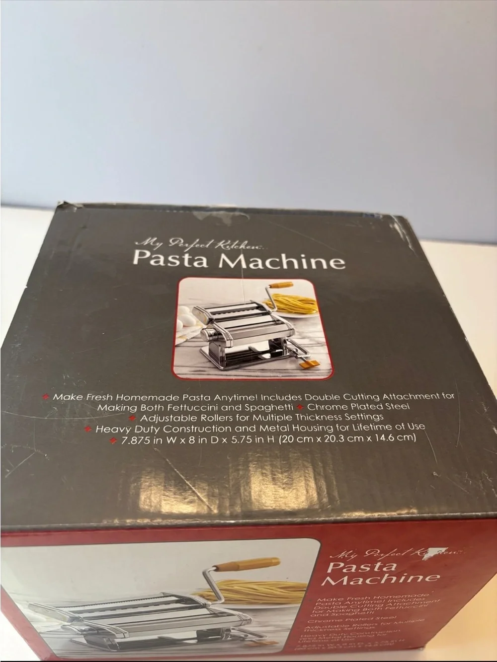 My Perfect Kitchen Pasta Machine Fettuccini Spaghetti Maker